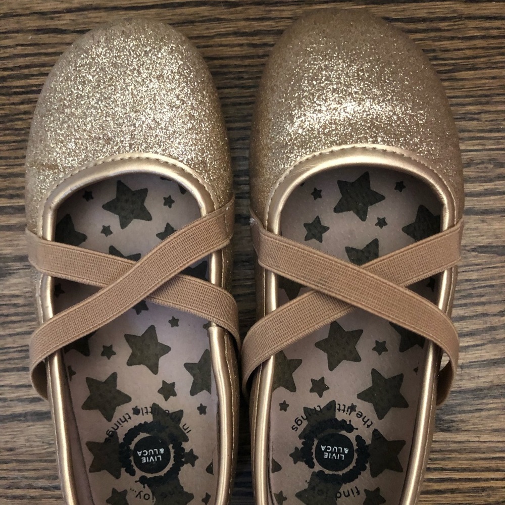 Livie & Luca gold ballet flats